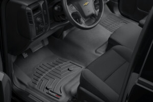 Chevrolet truck front interior with floor liners