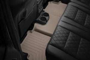 Tan all-weather rear car floor liners