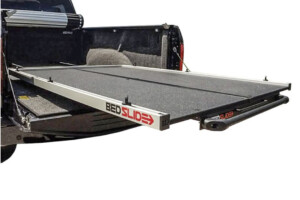 Truck bed slide-out cargo platform