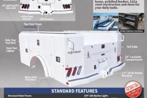 SC norstar service body for a pickup truck