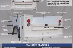 Norstar UB service body for a pickup truck