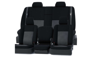 Black and gray car seat covers set