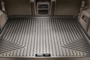 Husky cargo liner in SUV trunk