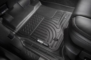 Black Husky car floor mat, driver side