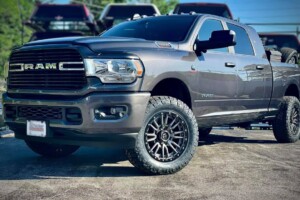 Dodge Ram with new wheels, tires and a lift kit