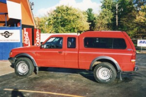Ford Ranger with a Glasstite camper shell
